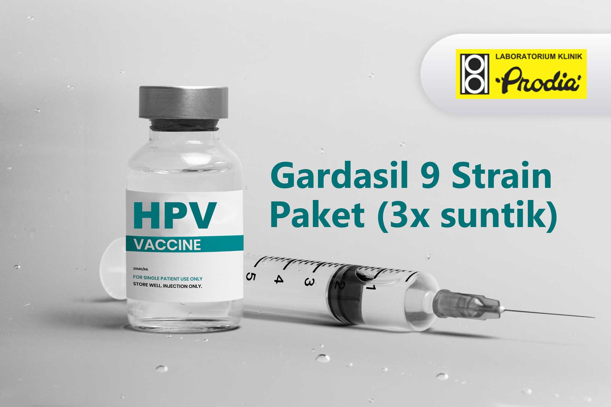 Vaksin HPV  9 strain (3x suntik)